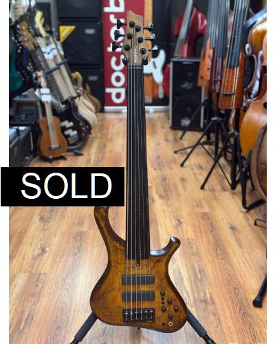 Marleaux Consat SE 6 Fretless Old Violin Aged